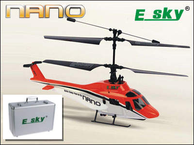E-SKY 002847 ORANGE Миниатюрный соосный радиоуправляемый вертолет E-sky Nano с копийным фюзеляжем (о